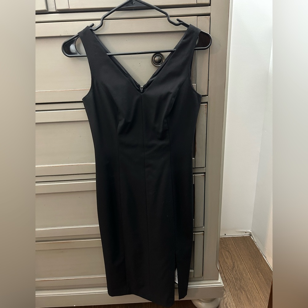 Banana Republic Black Basic Knee Length Sheath Dr… - image 1